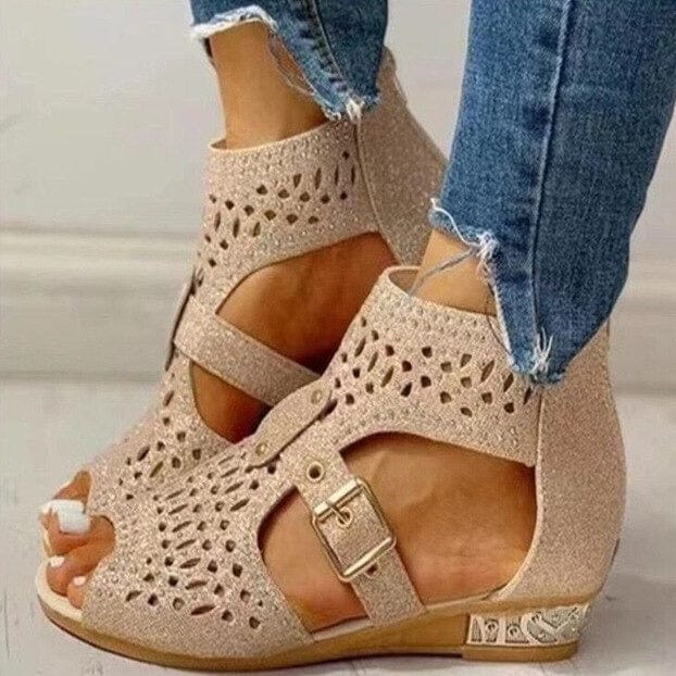 KS | Orthopaedic sandals with low heel