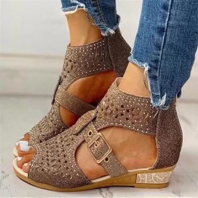 KS | Orthopaedic sandals with low heel