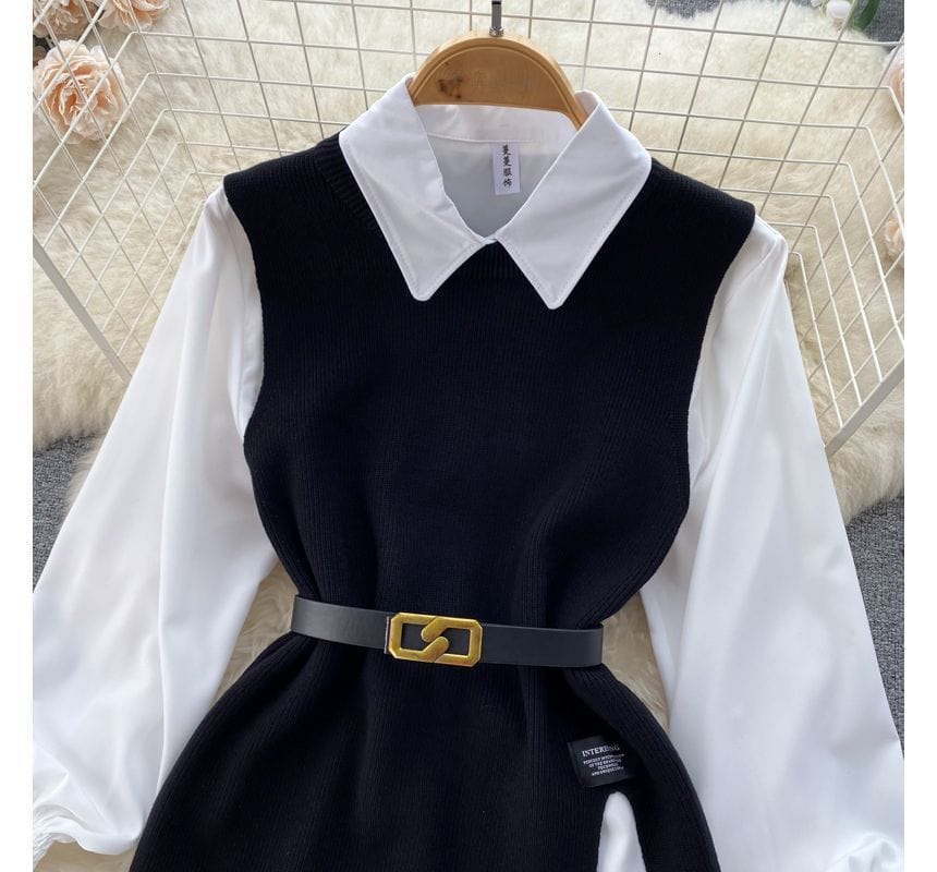 JO | Sleeveless sweater top set