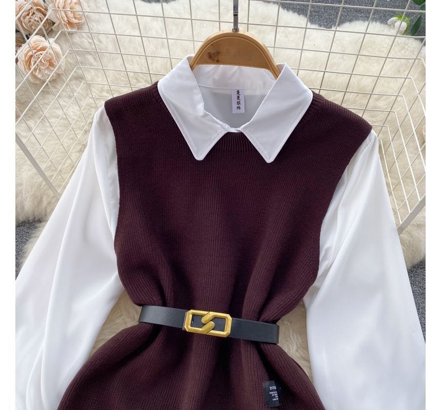 JO | Sleeveless sweater top set