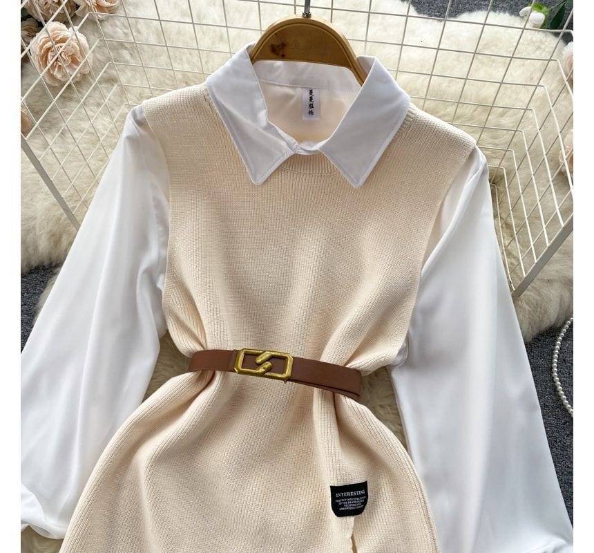 JO | Sleeveless sweater top set
