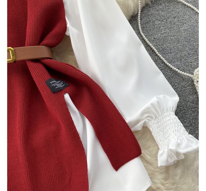 JO | Sleeveless sweater top set