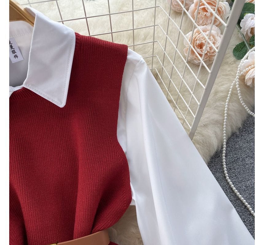 JO | Sleeveless sweater top set