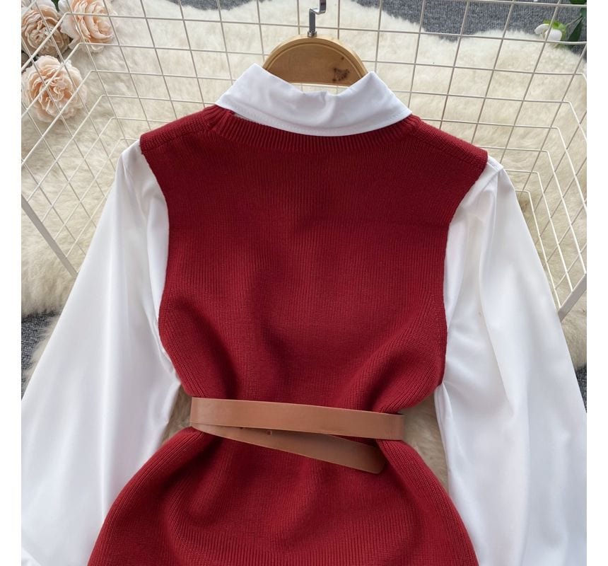 JO | Sleeveless sweater top set