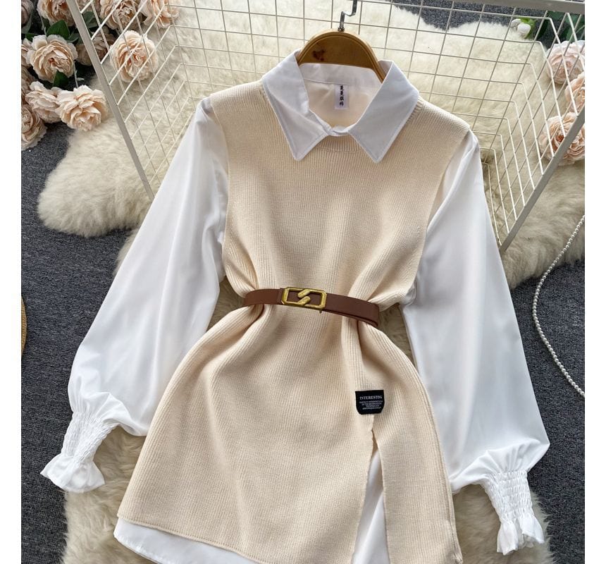 JO | Sleeveless sweater top set