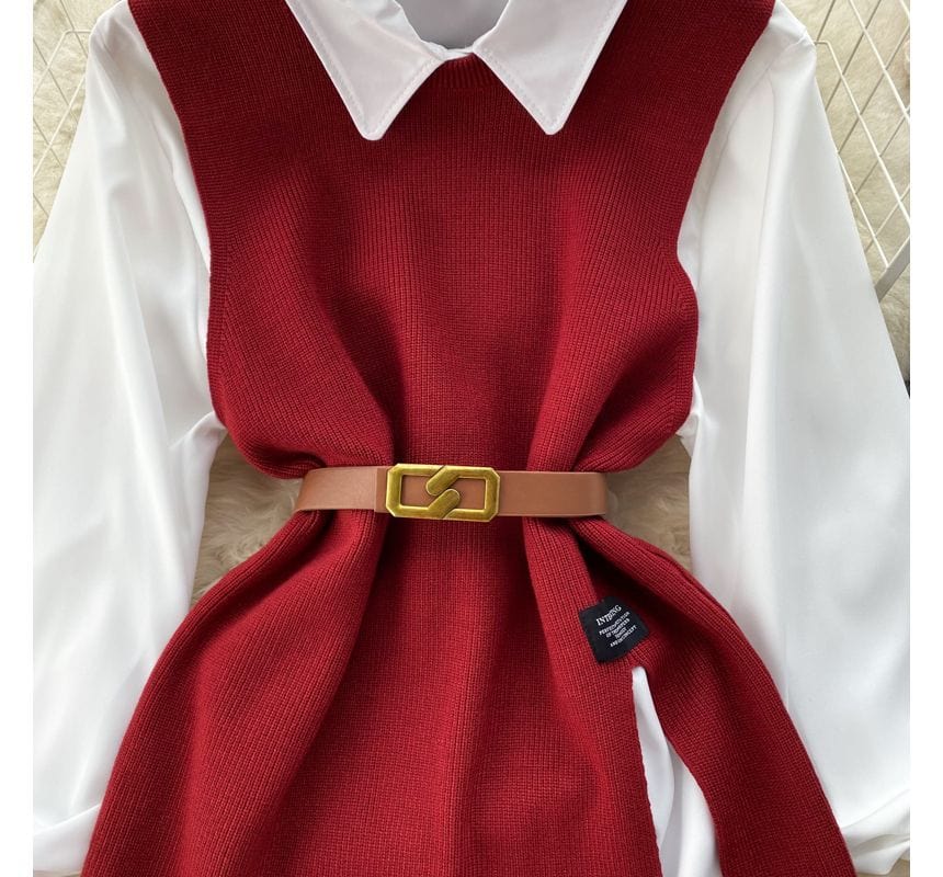 JO | Sleeveless sweater top set