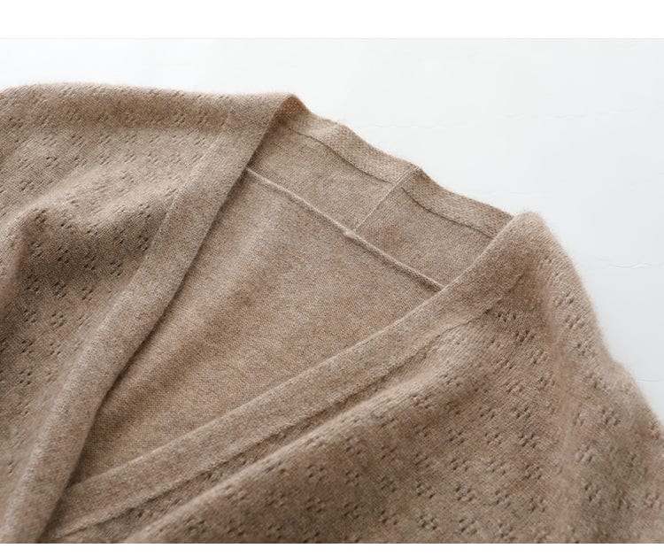 JO | Cross V-neck cashmere sweater