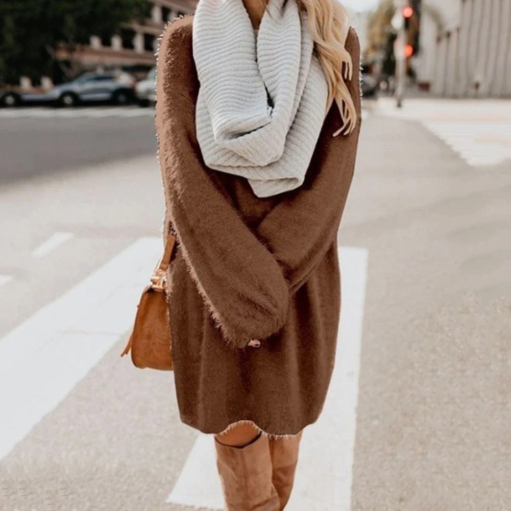 JO | Knitted mini dress with sweater style