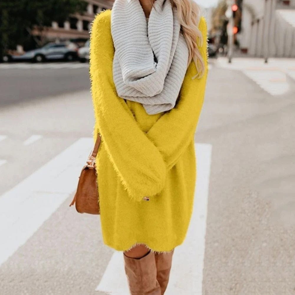 JO | Knitted mini dress with sweater style