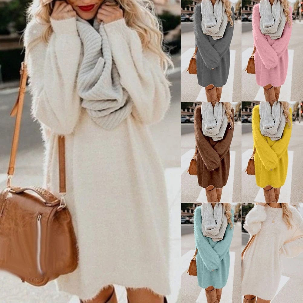 JO | Knitted mini dress with sweater style