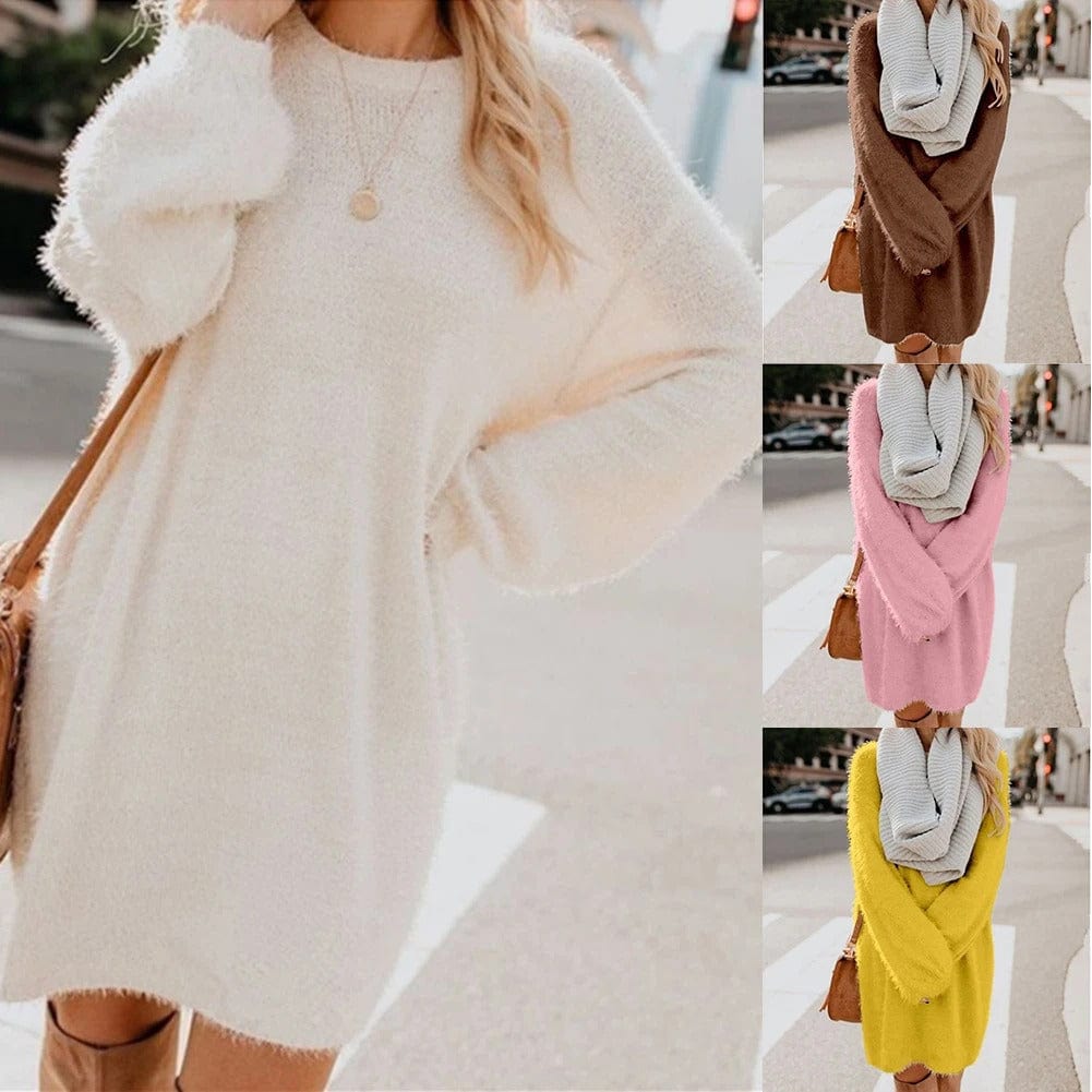 JO | Knitted mini dress with sweater style