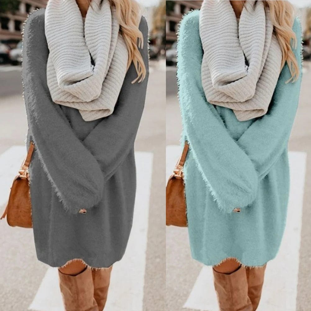 JO | Knitted mini dress with sweater style
