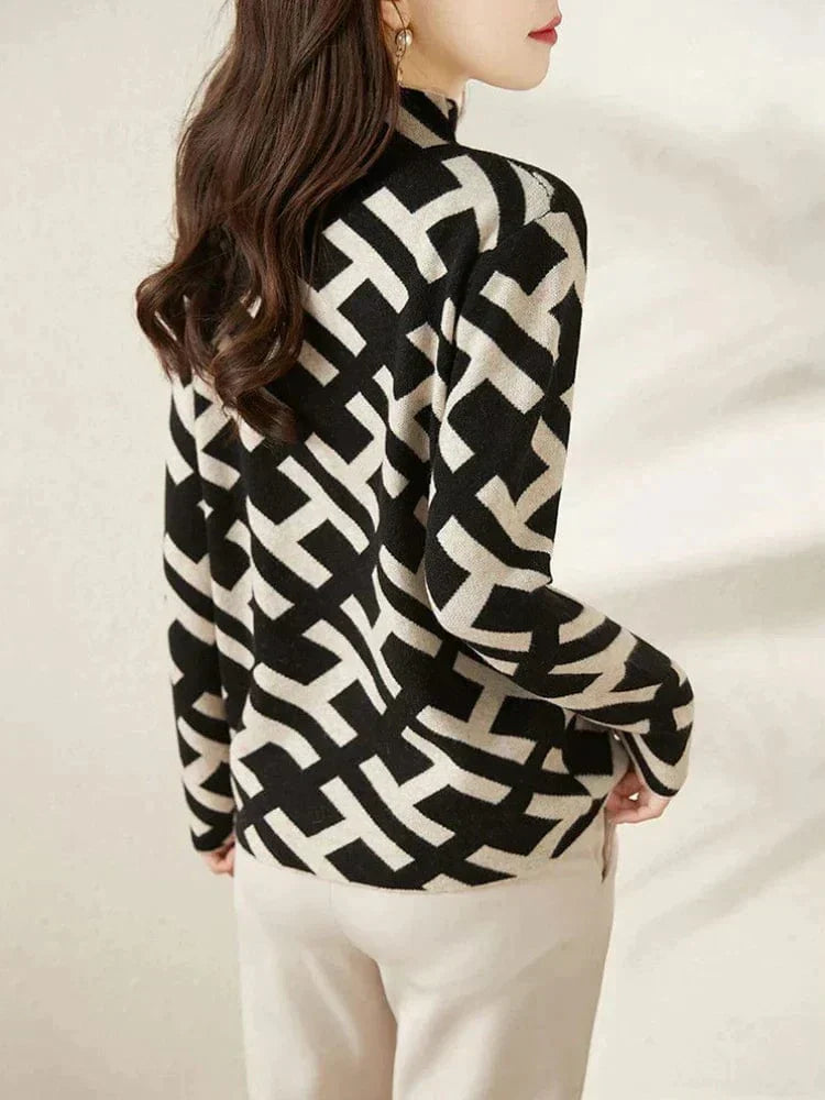 JO | Checked sweater for women