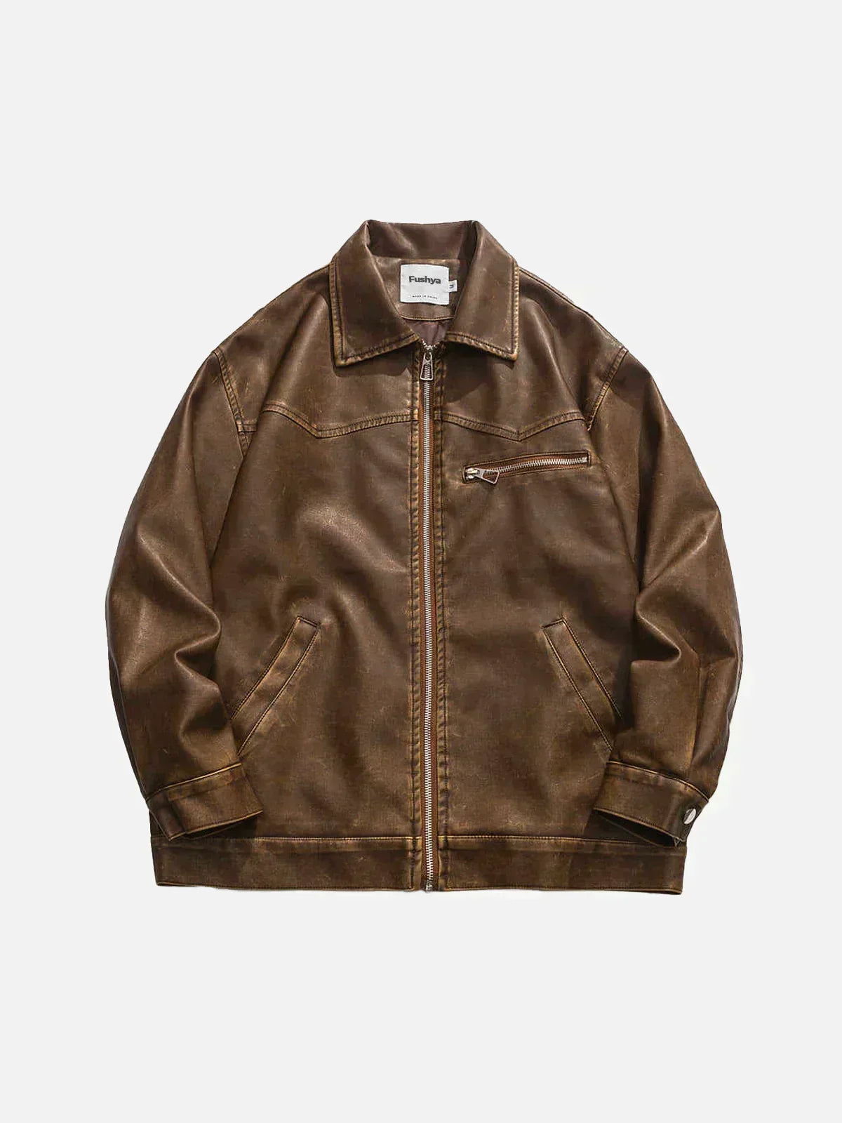 JO | Deep Washed Leather Jacket