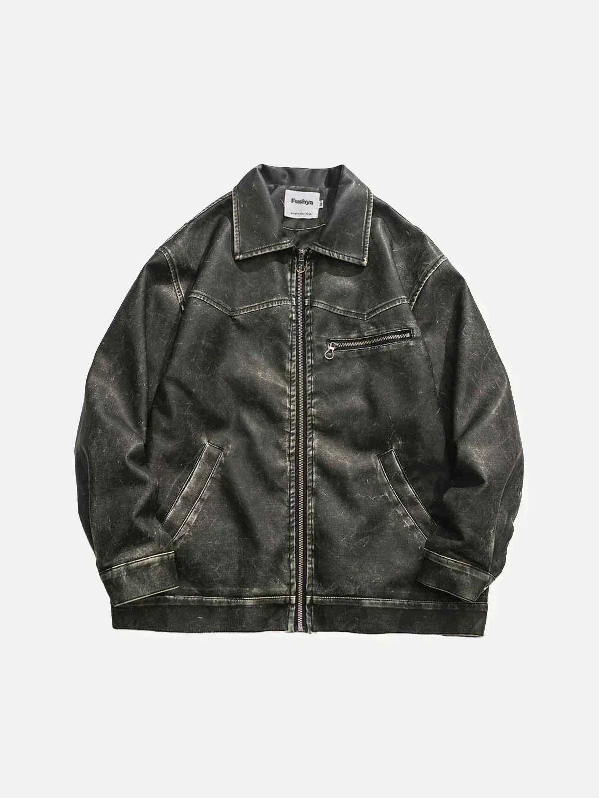 JO | Deep Washed Leather Jacket
