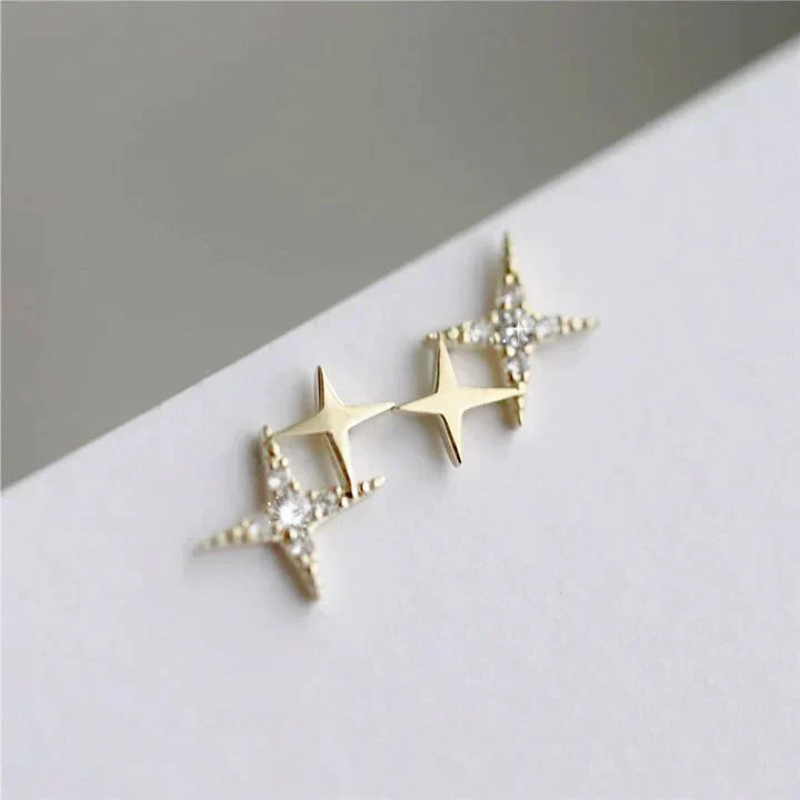 Vintage Handmade Gold Earring