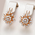 Elegant Bright Flower Earrings