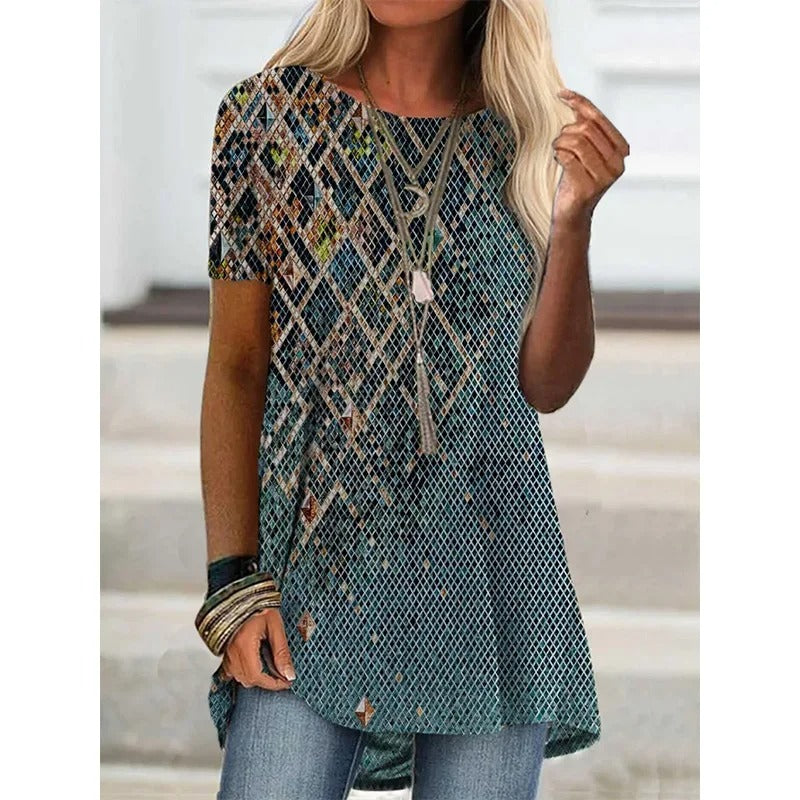 KS | Boho-inspired printed shirt