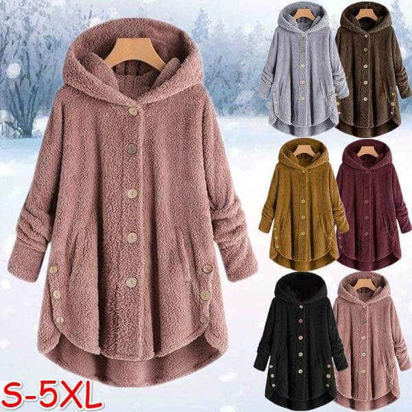 JO | Warm plush lined cat coat